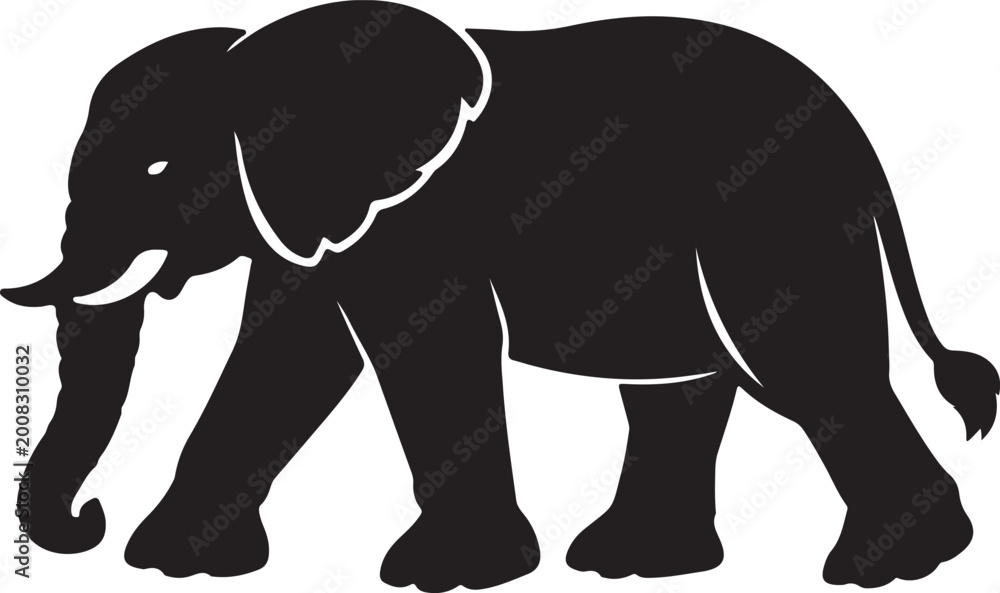 Obraz premium Elephant silhouette
