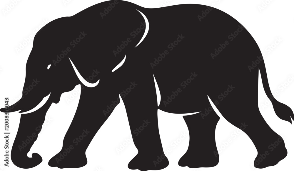 Obraz premium Elephant silhouette