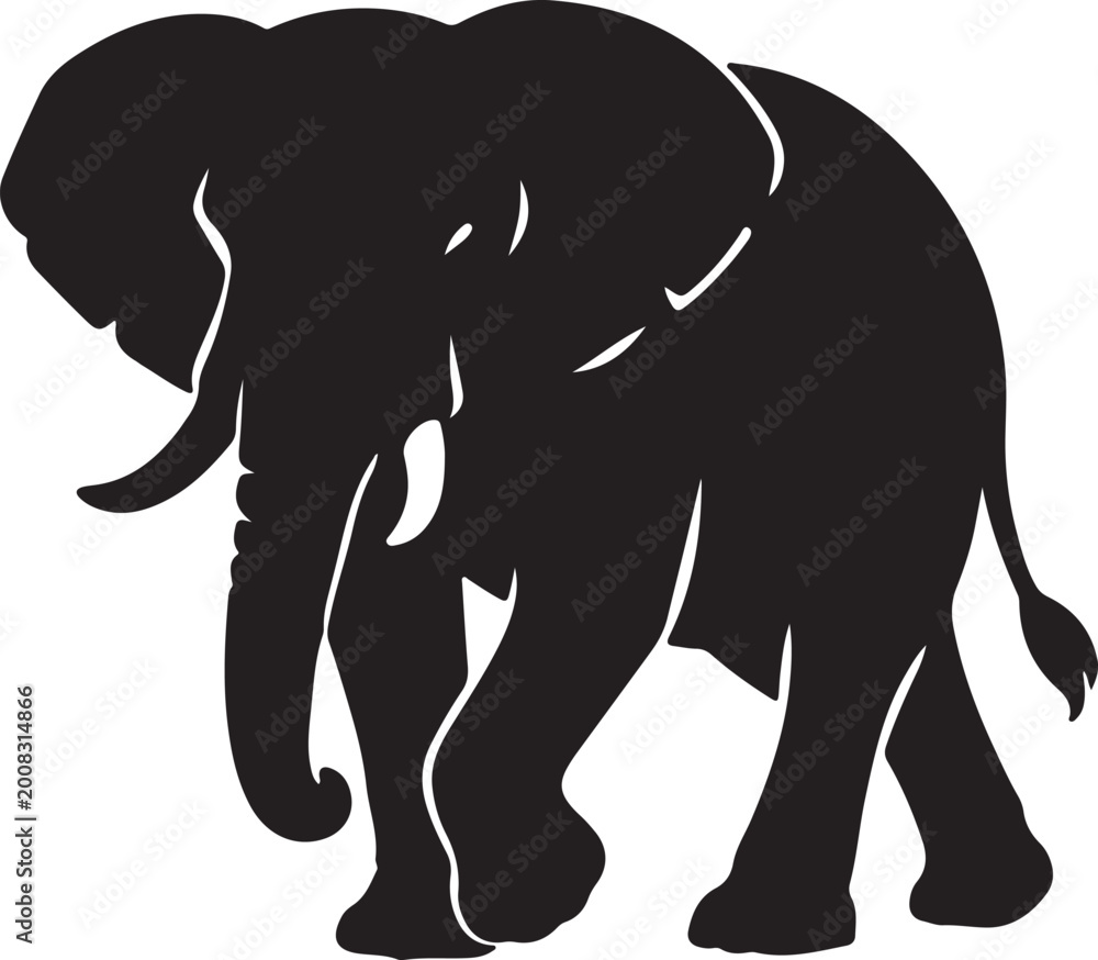 Fototapeta premium Elephant silhouette