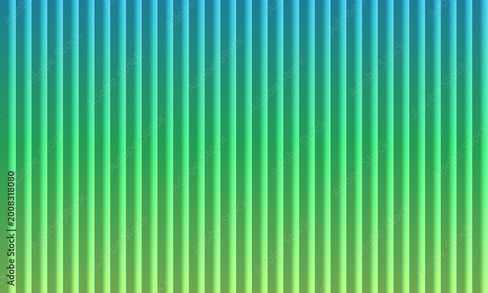 Obraz premium Vibrant Blue and Green Gradient Fractal Glass Background with Vertical Ribbed Texture