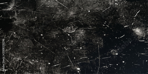 A dramatic, texture of vintage scratches on a dark black background, creating an evocative image. for art, banner, web, ui, branding, art, background