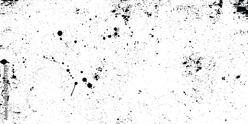 Photos Minimal grunge texture, white background with scattered black ink splatters, scratches, dust particles, distressed surface, subtle noise, abstract dirty overlay style design
