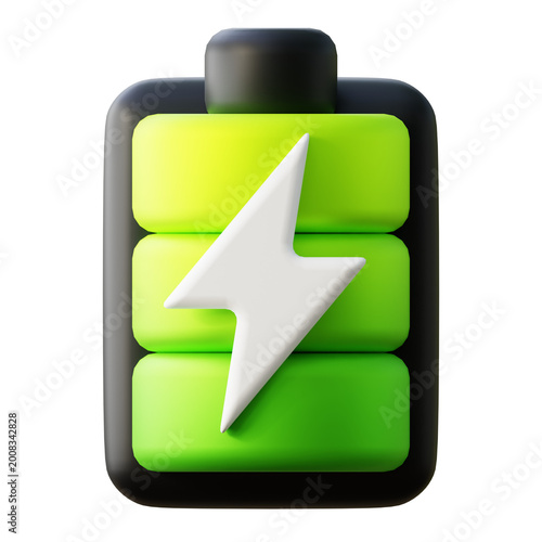 Foto 3d battery icon