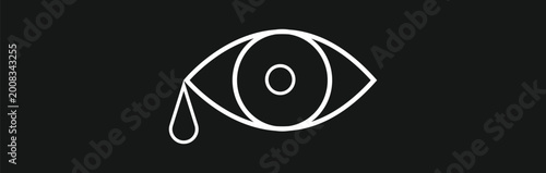 Eyes related line icons.