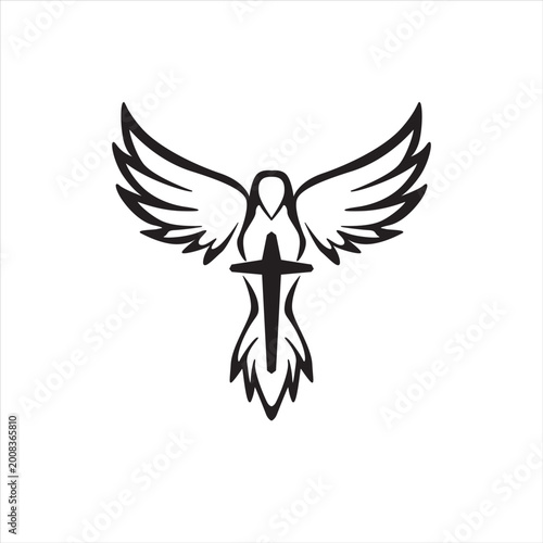 bird and cross