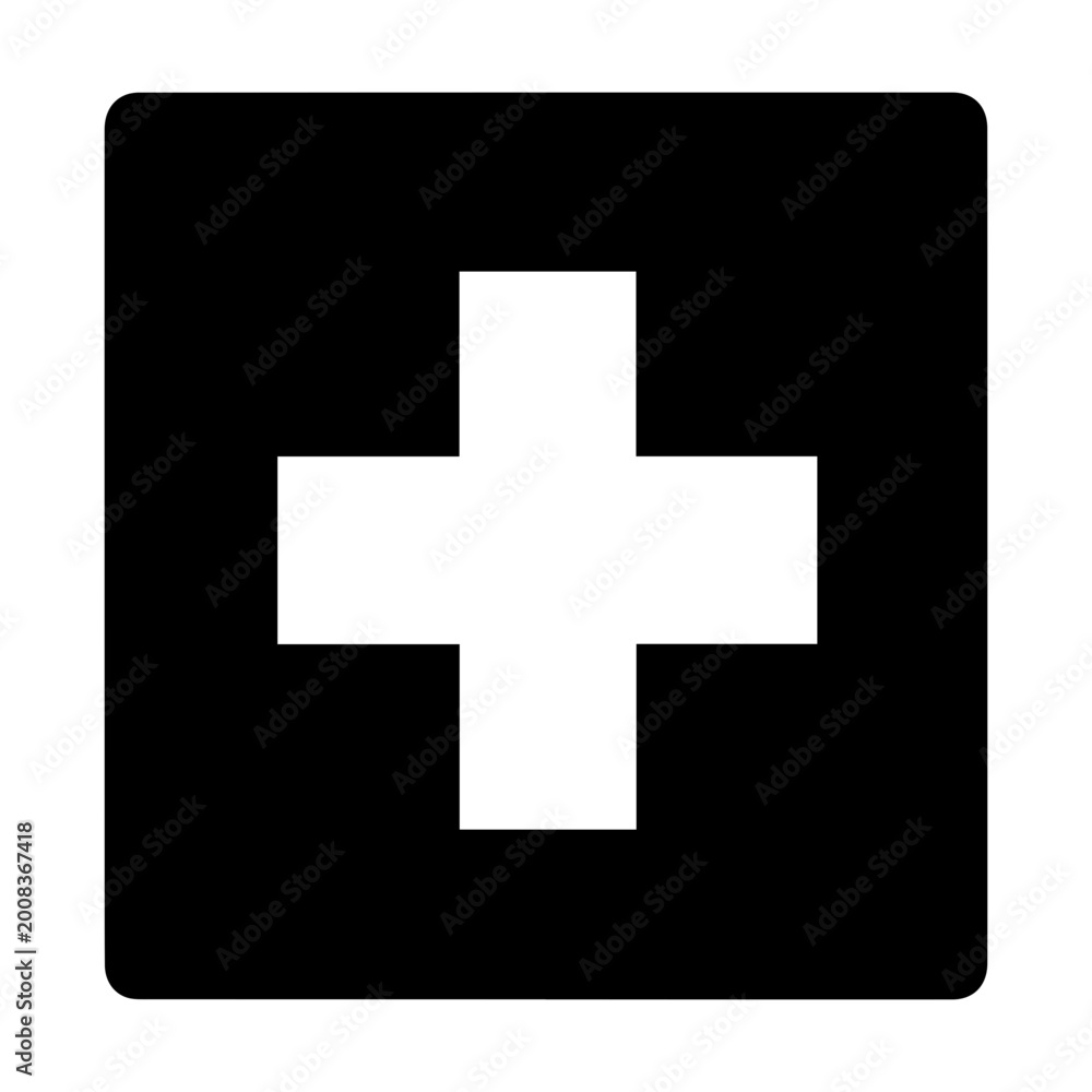 Obraz premium Medical Cross Icon