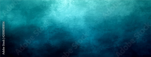 Foto Vector Abstract blue watercolor background evoking depth of the ocean with textured surface and gradient of azure and teal shades