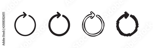 Foto Refresh Icon Set Reload and Repeat Cycle Arrows