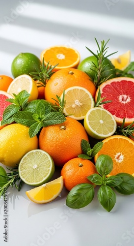 Sun-Kissed Harvest: A Symphony of Citrus and Verdant Aromas