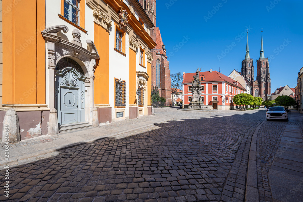 Fototapeta premium Ostrów Tumski, Wrocław, Polska