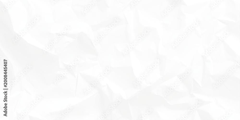 Obraz premium Crumpled white paper texture background with soft folds and creases for design
