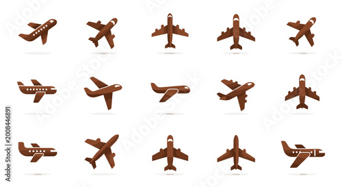 Photos Collection of vintage toy airplanes.