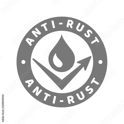 anti rust anti-rust antirust label vector icon.eps
