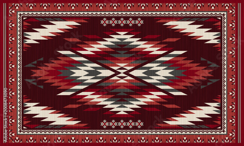 Foto Ganado navajo rug traditional native american tribal pattern