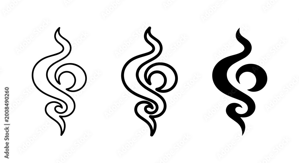 Fototapeta premium vector abstract shapes set on white background