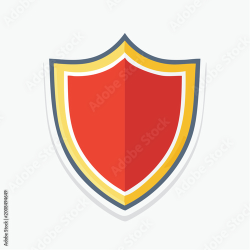 Red and yellow shield icon Free Download Red and yellow shield icon - GFXLoad