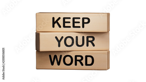 Valokuva Keep your word symbol