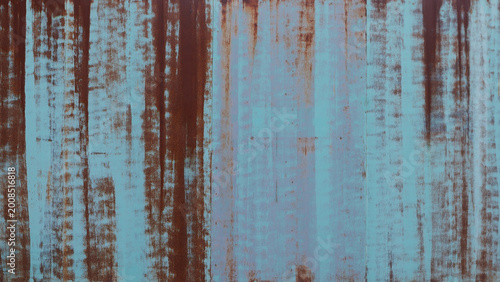 old rusty turquoise metal textured background	