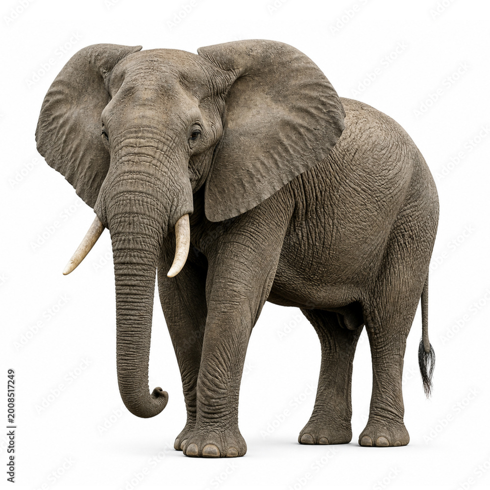 Obraz premium elephant isolated on white