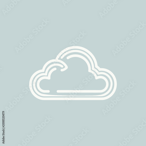 Abstract monochrome brush strokes forming a cloud shape.