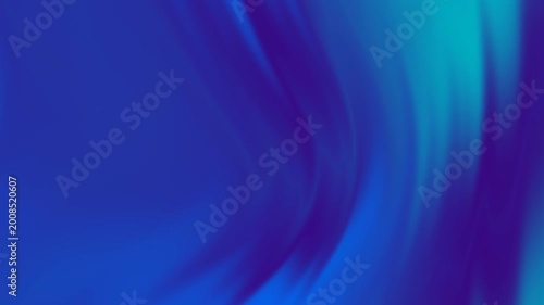 Colorful gradient fluid mixing. Soft, electric blue-colored liquid background. Dynamic gradient abstract line waving loop line.