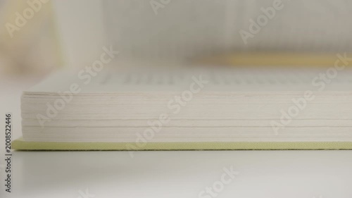 Closing a book with bookmark