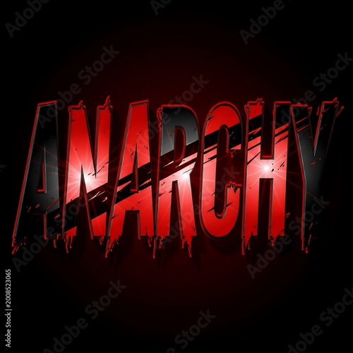 Fierce Red Anarchy: Raw Ink Splatter Art on Dark Void