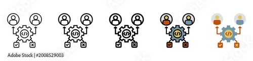 Photos Test Icon Collection With Different Styles And Colors