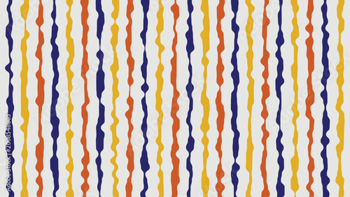 Colorful Wavy Stripe Vector Background - Playful Hand Drawn Pattern for Creative Kids Branding