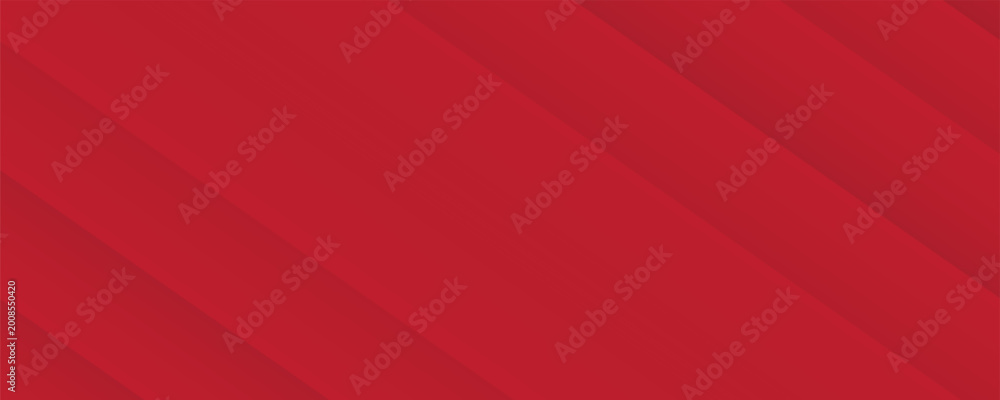 Fototapeta premium Abstract red diagonal layered geometric background banner.