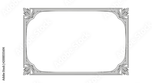 Ornate Metal Picture Frame Border.