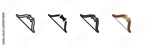 Foto Longbow Weapon icon multiple style collection