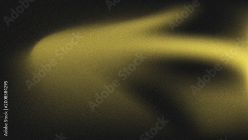 Foto Abstract grainy gold gradient background with smooth flowing light, dark black backdrop, textured noise effect, modern minimalist aesthetic