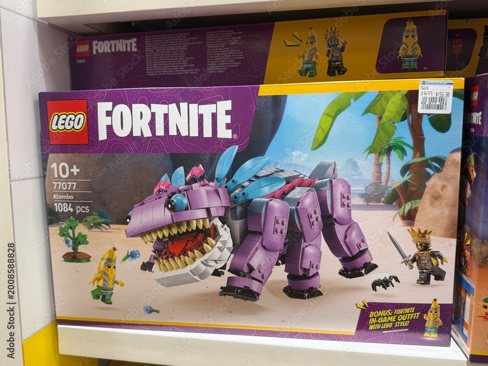 Fototapeta premium April 2026, Singapore: LEGO Fortnite Klombo (77077) building set