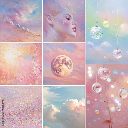 Dreamy Pastel Paris Fantasy Painting