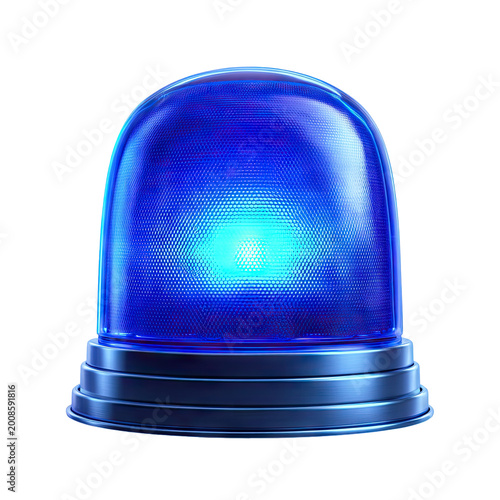 Blue Rotating Warning Light