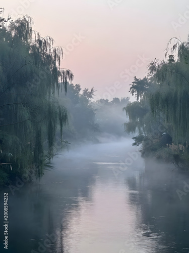 Misty River Morning