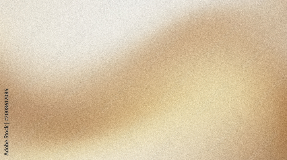 Obraz premium Grainy gold gradient background, abstract beige sand texture with soft waves, elegant warm metallic blur for luxury branding and web design
