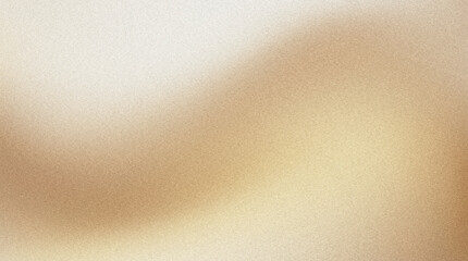 Grainy gold gradient background, abstract beige sand texture with soft waves, elegant warm metallic blur for luxury branding and web design