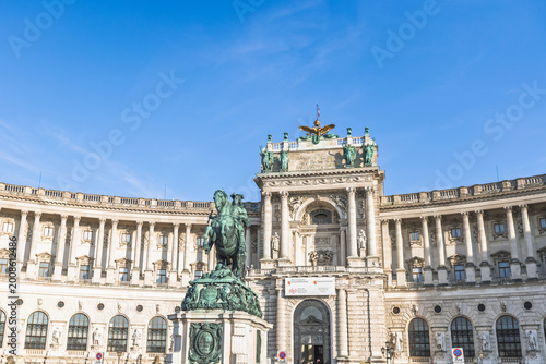 Prince Eugene of Savoy monument in front of Hofburg Palace in Vienna