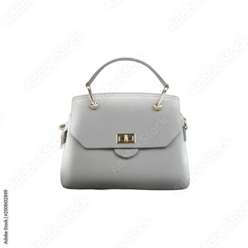Brown and black leather handbags isolated luxury fashion accessory briefcase travel luggage style