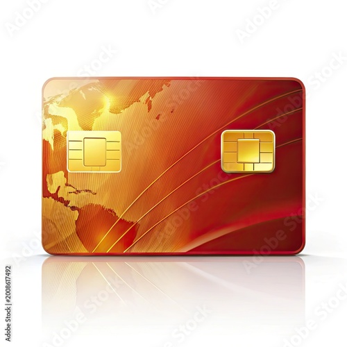 credit card and mobile phone