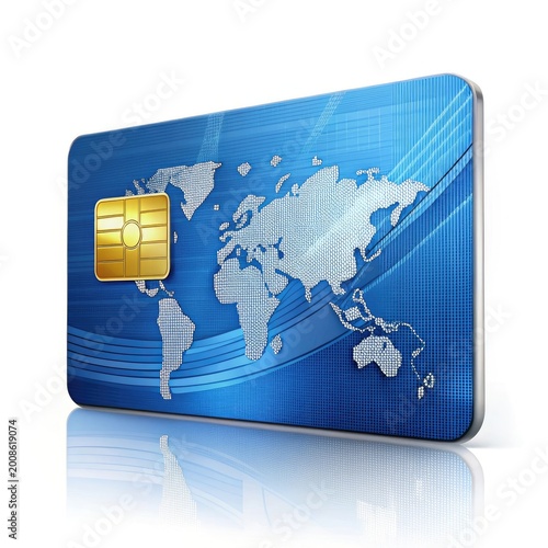 credit card and mobile phone