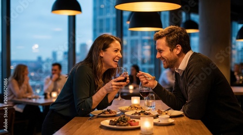 Date night fun, lifestyle scene, commercial stock appeal, natural emotion, balanced composition, realistic lighting, crisp focus, refined atmosphere, polished editorial finish, relatable storytelling,
