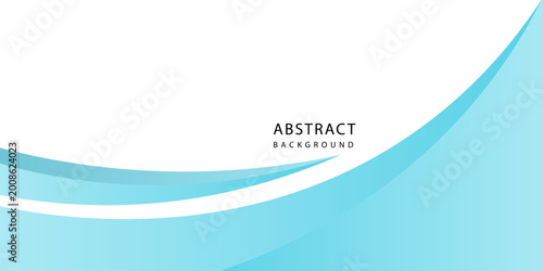 Abstract Blue Wave Background With Smooth Gradient Curves for Modern Business and Web Design