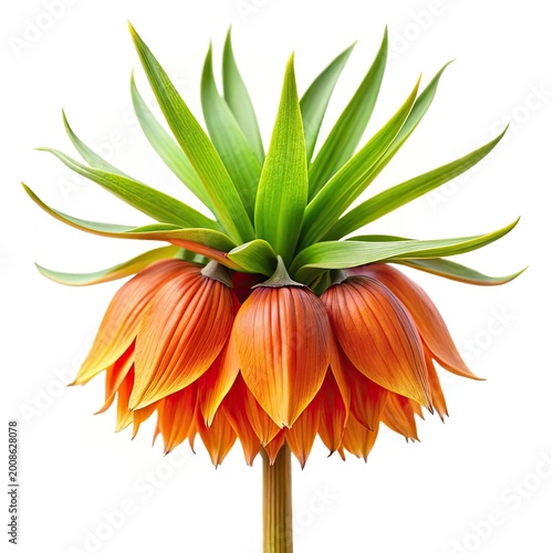 orange flower isolated on white