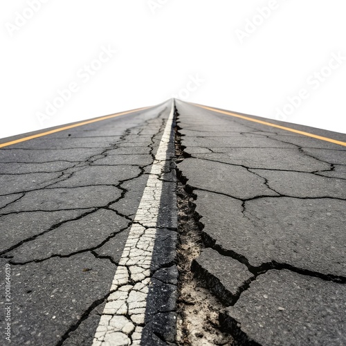 asphalt road in the desert