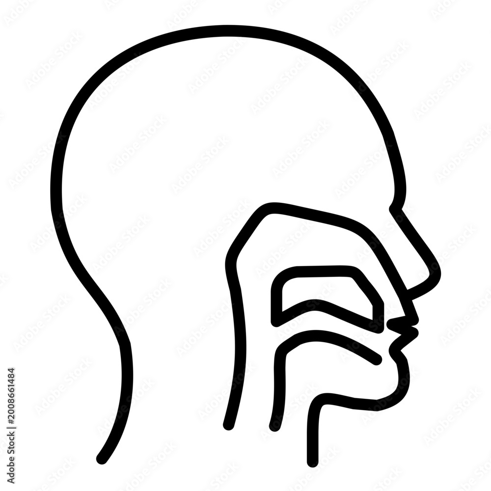 Obraz premium Pharynx Icon
