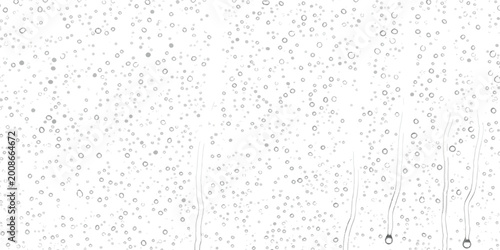 Abstract pattern of scattered small geometric shapes and tiny lines in black and gray