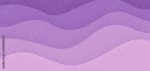 Abstract wave background with dotted noise texture. Vector illustration.
